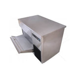 Hoshizaki IM-200BAK square undercounter ice machine, with bin door open