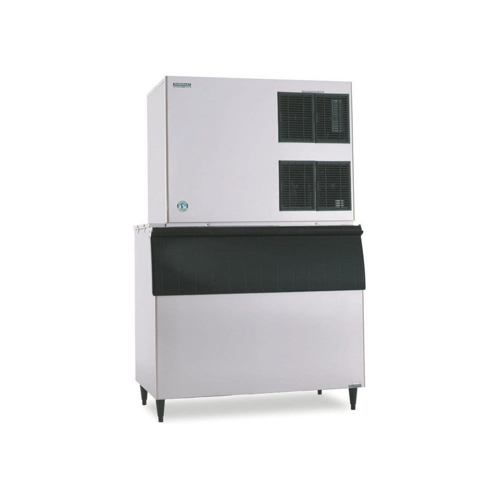 Hoshizaki KM-1900SWJ ice maker on storage bin