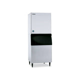 Hoshizaki KM-901MRJZ remote condenser crescent cube ice machine on Hoshizaki ice storage bin