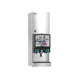 Hoshizaki KMS-822MLJ remote condenser crescent cube ice machine on Hoshizaki ice and beverage dispenser