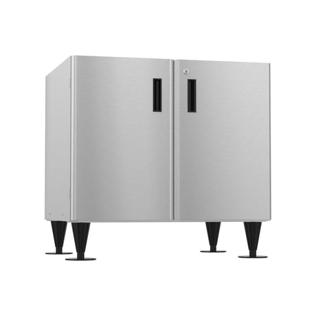 Hoshizaki SD-750 wide stainless steel two-door ice dispenser stand