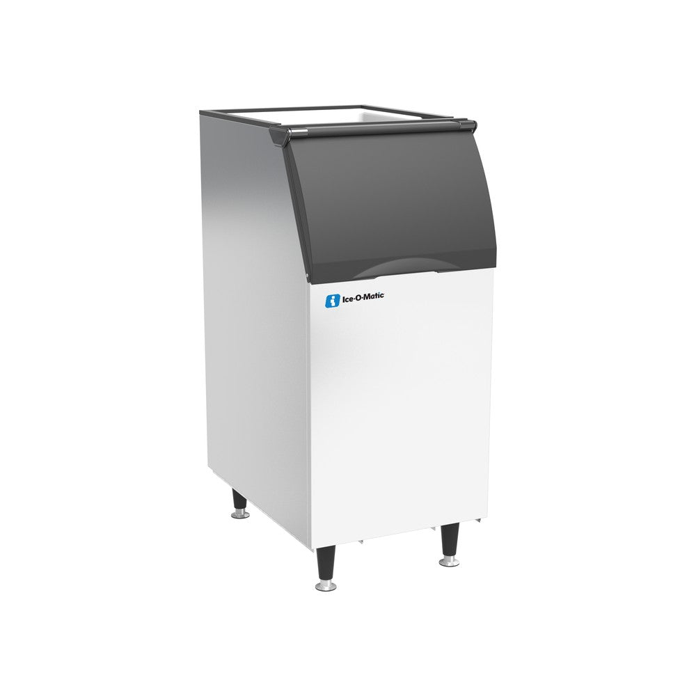 Ice-O-Matic B42 22-inch 351 lb ice storage bin, left angle view