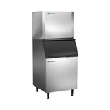 Ice-O-Matic CIM0330FW90 ice machine head shown installed on a 30-inch ice storage bin (bin sold separately)