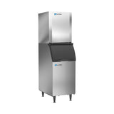 Ice-O-Matic CIM1126FA90 ice machine head shown installed on a 22-inch ice storage bin (bin sold separately)