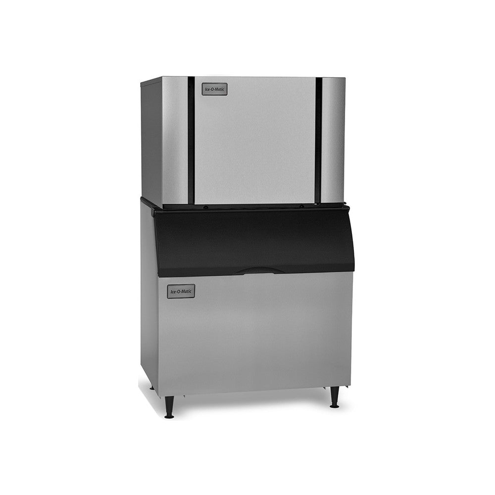 Ice-O-Matic CIM1446FW ice maker on storage bin