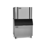 Ice-O-Matic CIM1446FW ice maker on storage bin