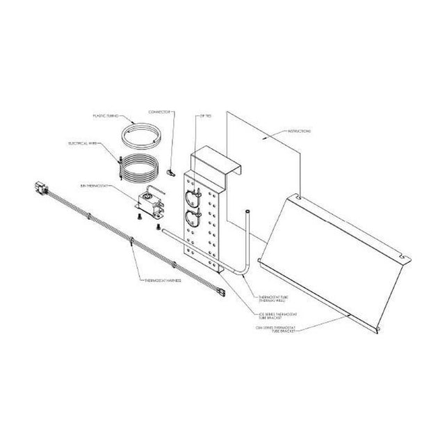 Ice-O-Matic KCUBEDISP 30" cim mounting kit for cornelius & lancer dispensers