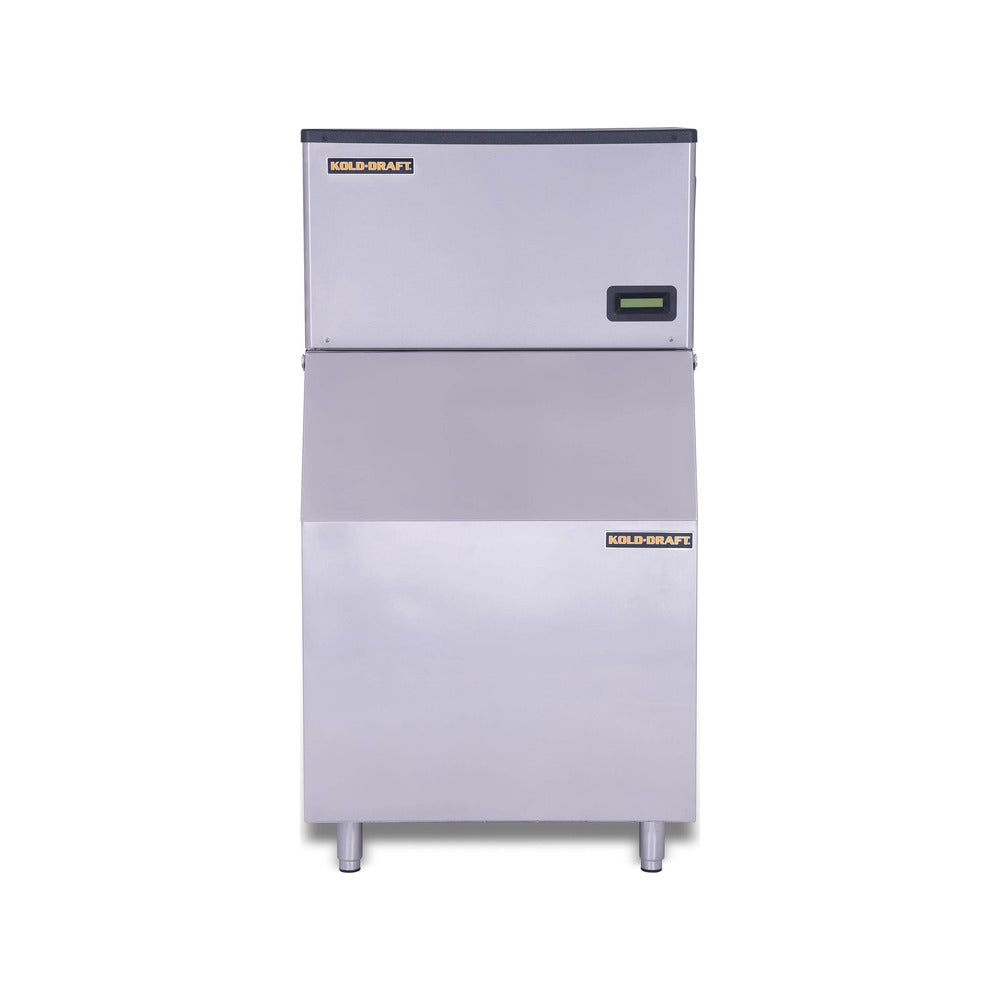 Kold-Draft GTX361LCE 30-inch ice machine shown on a Kold-Draft ice storage bin, front view (bin sold separately)