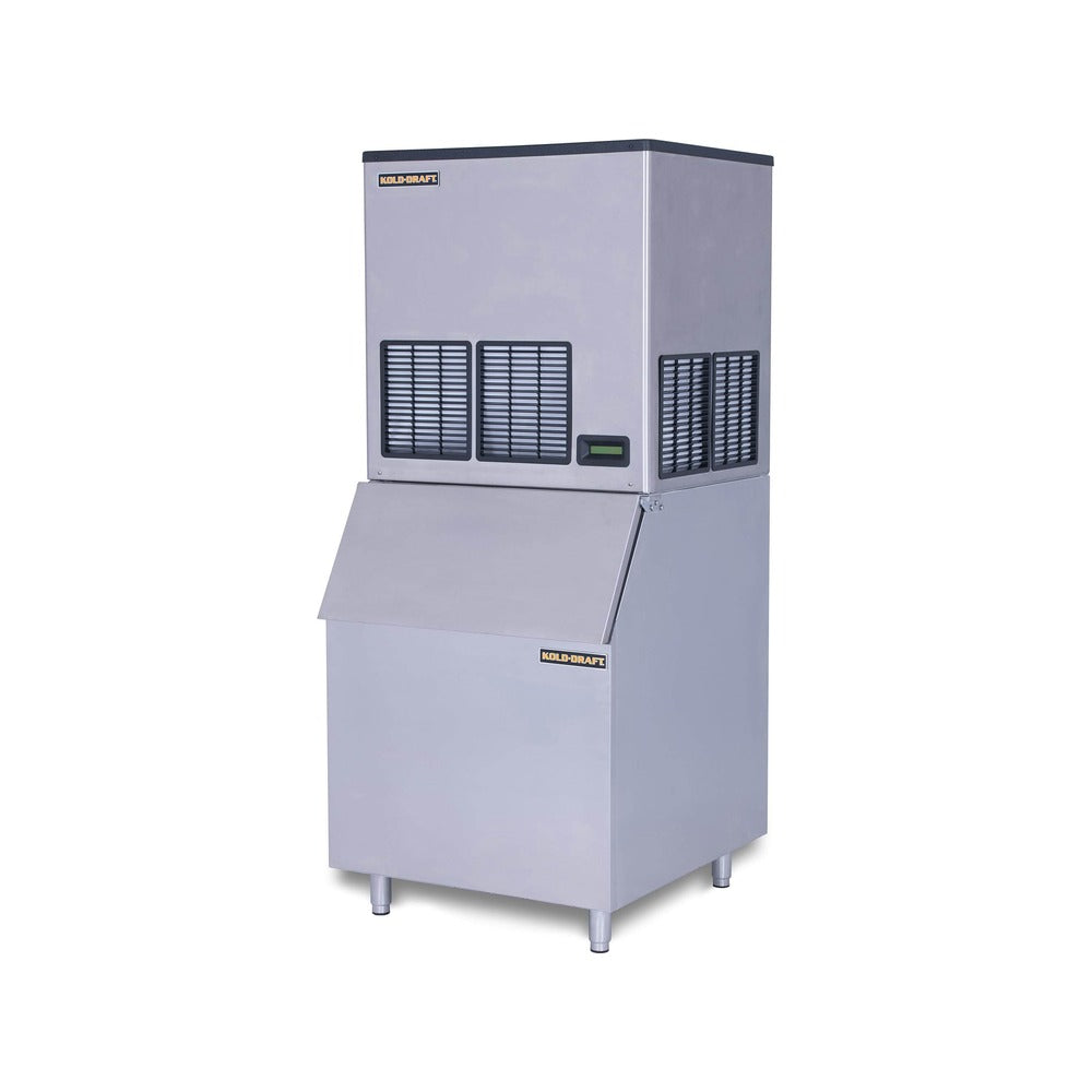 Kold-Draft GTX564LCE 30-inch ice machine shown on a Kold-Draft ice storage bin, front view (bin sold separately)