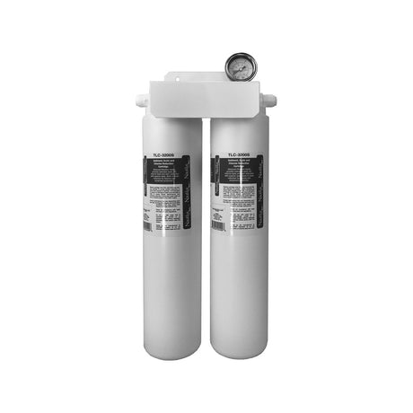 Kold-Draft TLC-107097F Nautilus twin-cartridge ice machine water filter system with pressure gauge