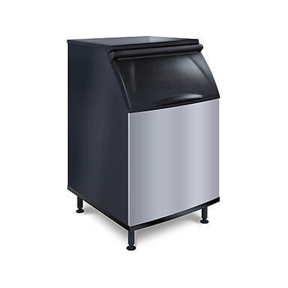 Koolaire K570 30-inch 532 lb ice storage bin with stainless-like front and black sides