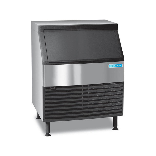 Koolaire KDP0250A 26-inch undercounter full cube ice machine with built-in 80 lb storage bin