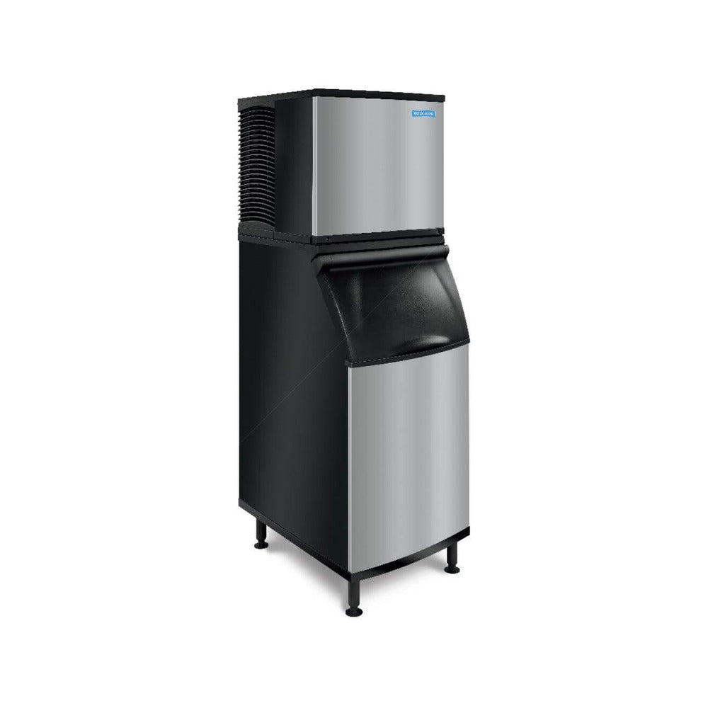Koolaire KDP0420A ice machine shown on a Koolaire K-Series ice storage bin (bin sold separately)