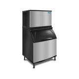 Koolaire KYP0400A ice machine shown on a Koolaire K-Series ice storage bin (bin sold separately)