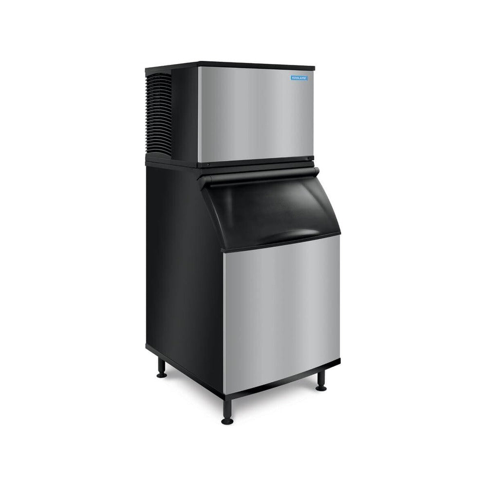 Koolaire KYP1000A ice machine shown on a Koolaire K-Series ice storage bin (bin sold separately)