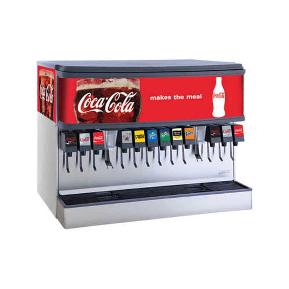 Lancer 85-4562H-111 44-inch 12-valve cube ice & beverage dispenser, front view