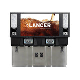 Lancer 85-4980B-08-03/01 44-inch twinpour ice & beverage dispenser, front view