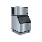 Manitowoc IDT0300W ice maker on storage bin