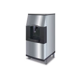 Manitowoc SPA162-161 22-inch touchless hotel ice dispenser, 120 lb storage, front angle view (ice machine sold separately)