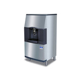 Manitowoc SPA312-161 30-inch touchless hotel ice dispenser, 180 lb storage, front angle view (ice machine sold separately)