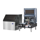 Manitowoc NEO 26-inch undercounter ice machine with the forward-sliding bin pulled out for service access (representative of the URP0140A)