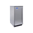 Manitowoc USE0050A air-cooled 1.5" x 1.5" x 1.5" square cubes undercounter ice machine with built-in 25 lb bin, front view