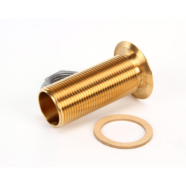 Randell HD DRN100, Flanged Sink Drain with Gasket and Locknut