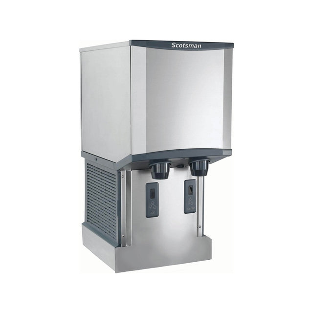 Scotsman HID312AWX-1 320 lb touch-free wall mount nugget ice & water dispenser, 12 lb storage, front angle view
