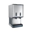 Scotsman HID540ABX-1 500 lb push-button countertop nugget ice & water dispenser, 40 lb storage, front angle view