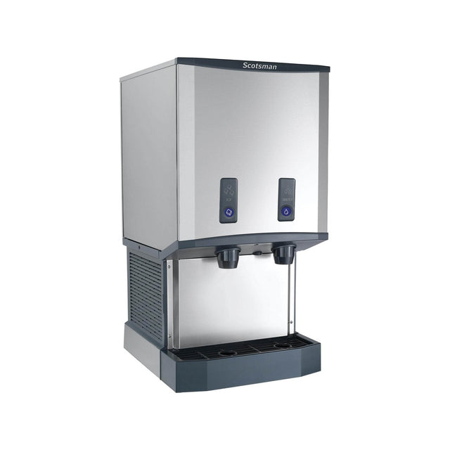 Scotsman HID540ABX-1 500 lb push-button countertop nugget ice & water dispenser, 40 lb storage, front angle view