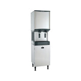Scotsman HST16-A 16.5-inch stainless steel stand for HID312 ice and water dispensers, with locking door, shown with HID312 dispenser, sold separately
