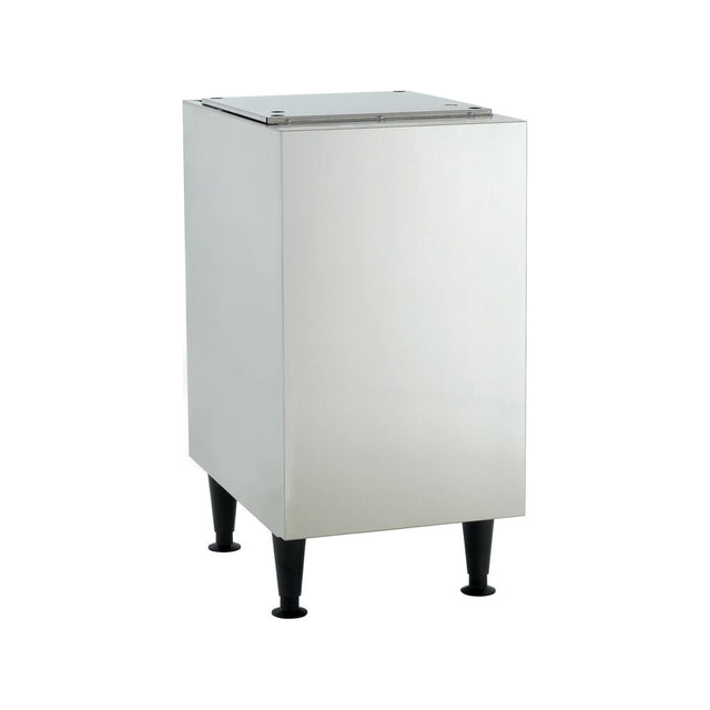 Scotsman HST16B-A 16.5-inch stainless steel stand for HID312 ice and water dispensers, basic version, front angle view