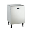 Scotsman HST21-A 21.5-inch stainless steel stand for HID525 and HID540 ice and water dispensers, with locking door, front angle view