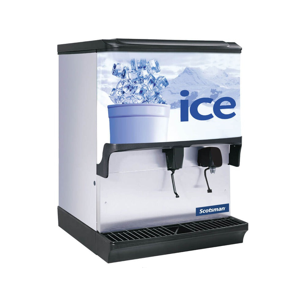 Scotsman IOD250WF-1 30" countertop ice and water dispenser, 250 lb storage, front view
