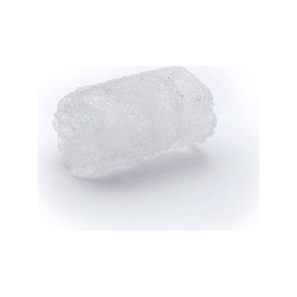 Scotsman NS0922AX-32 Prodigy Plus air-cooled nugget ice machine, close-up of the soft Original Chewable nugget ice it makes