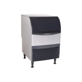 Scotsman UC2024MWX-1 24-inch water-cooled medium cube undercounter ice machine with built-in bin, front angle view