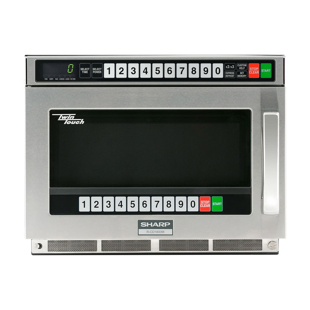 Sharp R-CD1800M heavy duty twin touch commercial microwave