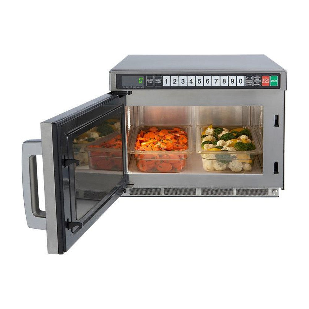 Sharp R-CD1800M heavy duty twin touch commercial microwave, view 3