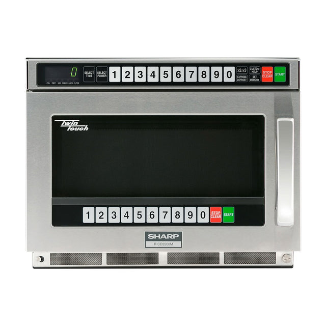 Sharp R-CD2200M heavy duty twin touch commercial microwave