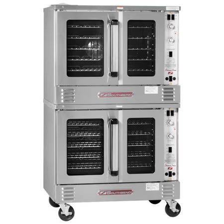 Southbend PCG100S/SD, 100,000 Btu Gas Convection Oven, Double Deck, Solid State Controls