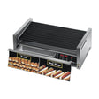 Star 50SCBDE hot dog roller grill with 11 Duratec rollers and bun drawer