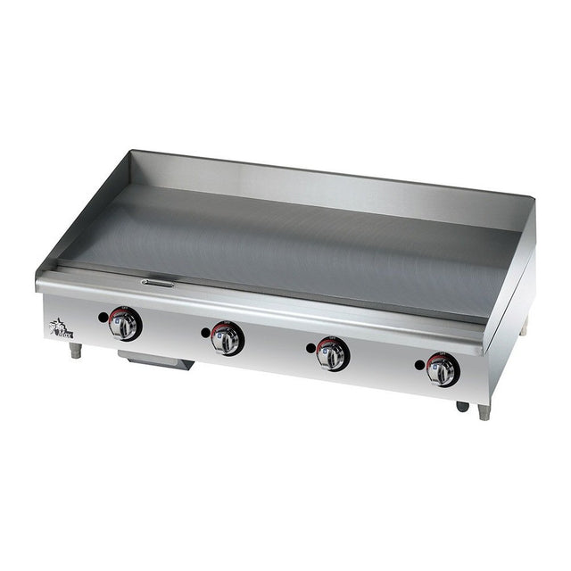 Star 648MF 48" Star-Max gas griddle with polished steel plate