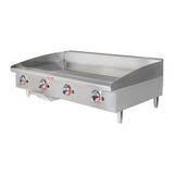 Star 648TF 48" Star-Max gas griddle with polished steel plate (view 2)