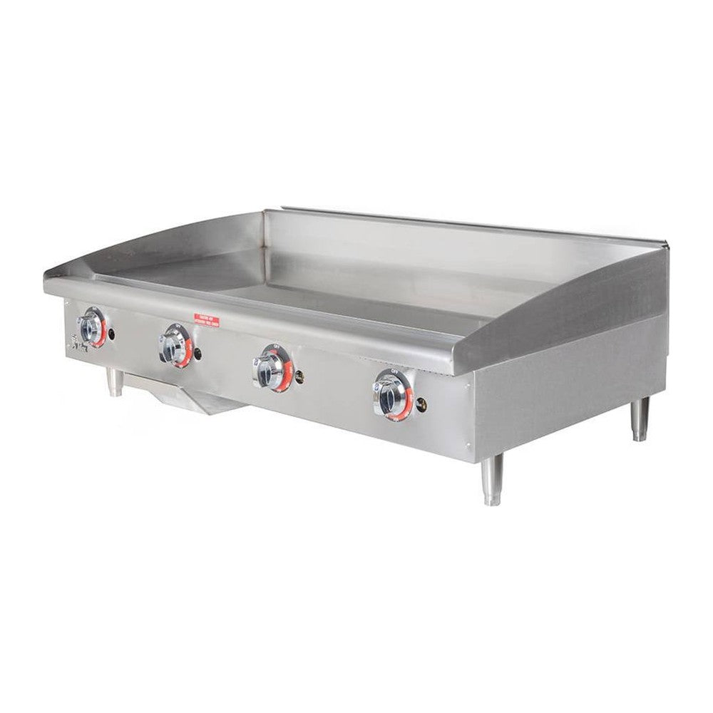 Star 648TSPF 48" Star-Max gas griddle with polished steel plate (view 2)