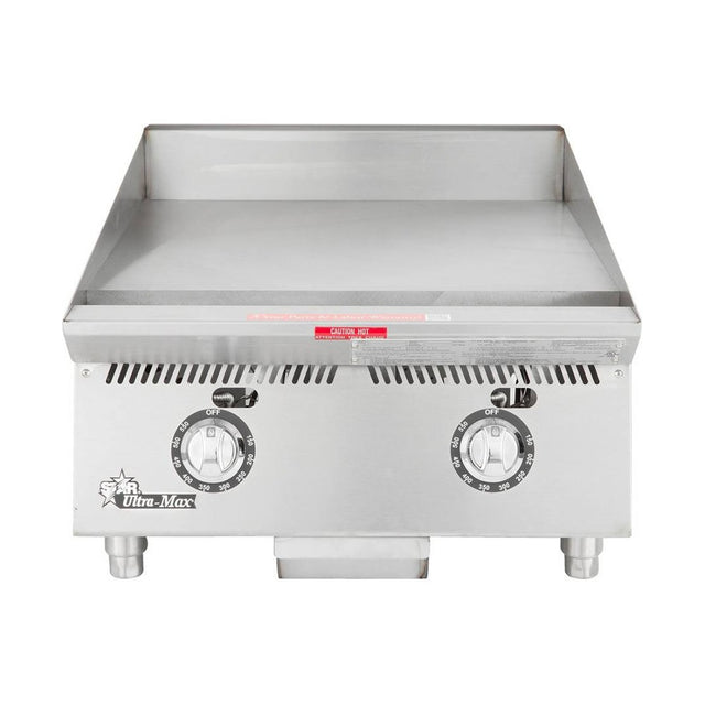 Star 824TA 24" Ultra-Max gas griddle with polished steel plate