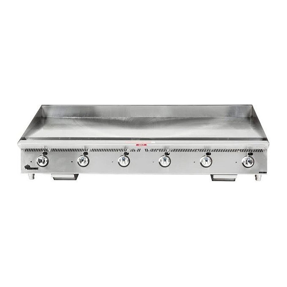 Star 872TA 72" Ultra-Max gas griddle with polished steel plate (view 2)