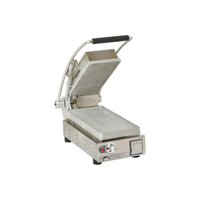 Star PGT7A 7" single panini grill with grooved aluminum plates