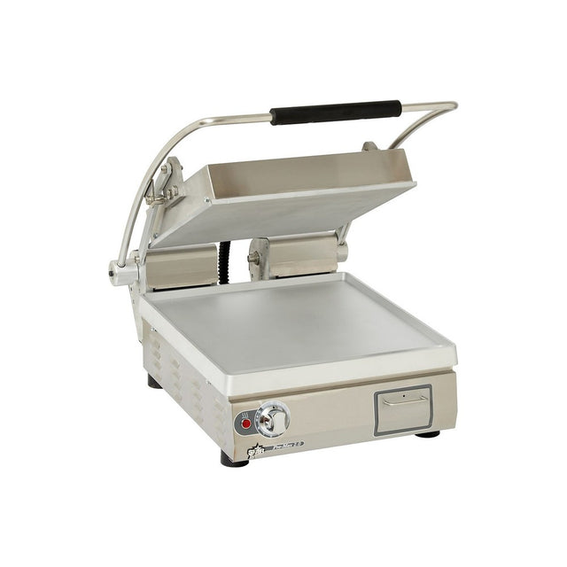 Star PST14 14" single panini grill with smooth aluminum plates