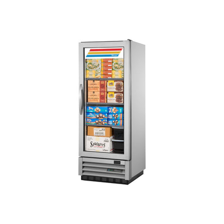 True T-12FG-HC 24-7/8" 1 glass door reach-in freezer, front view with door closed