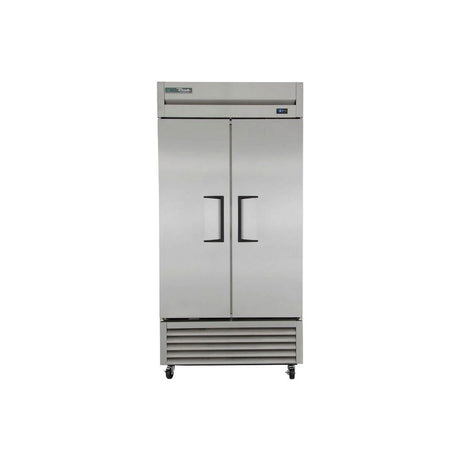 True T-35-HC 39-1/2 inch 2 solid door reach-in refrigerator, front view, doors closed